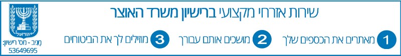 שירות אזרחי מקצועי ברישיון משרד האוצר